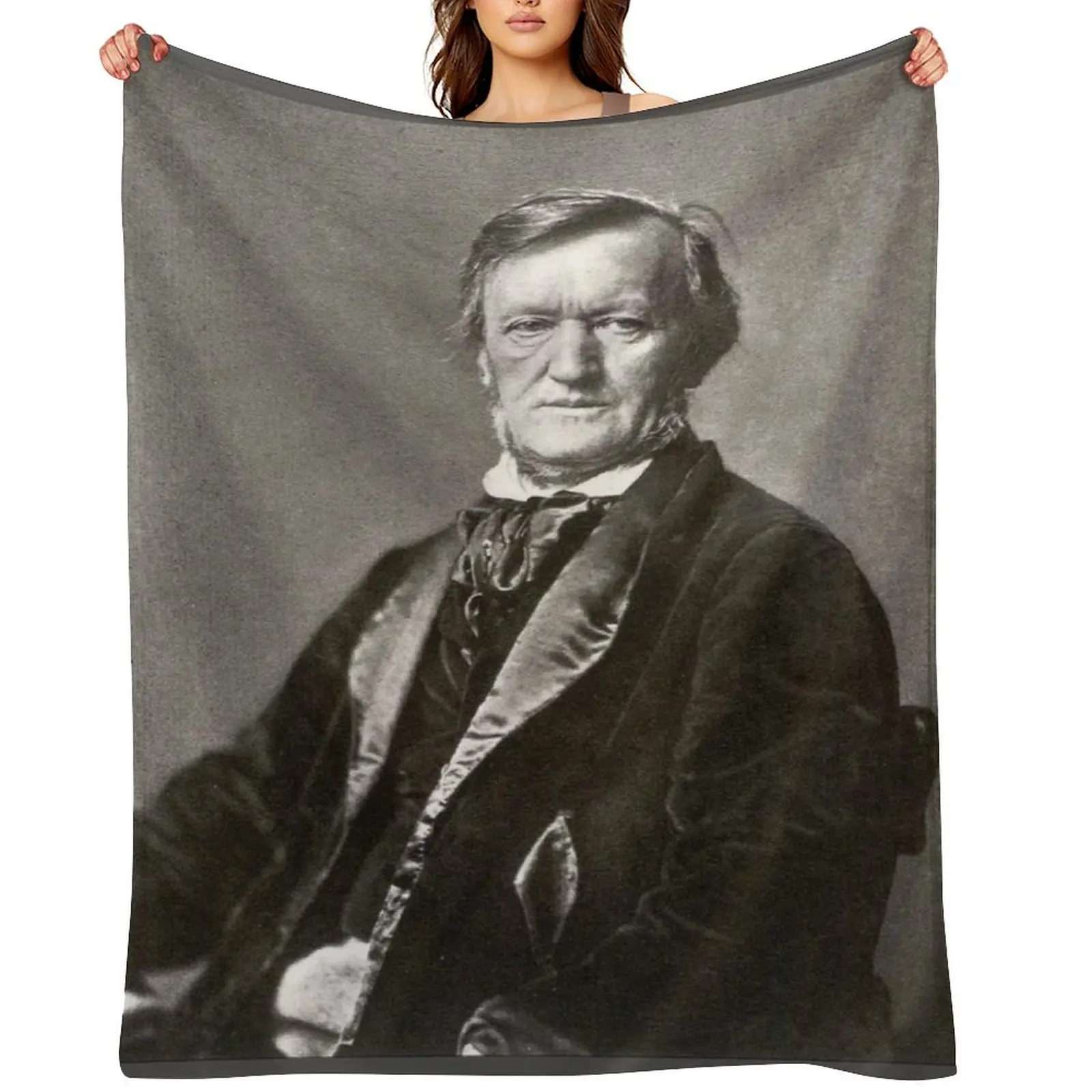 

Richard Wagner 1871 Throw Blanket Vintage for sofa cosplay anime Flannel Fabric Blankets