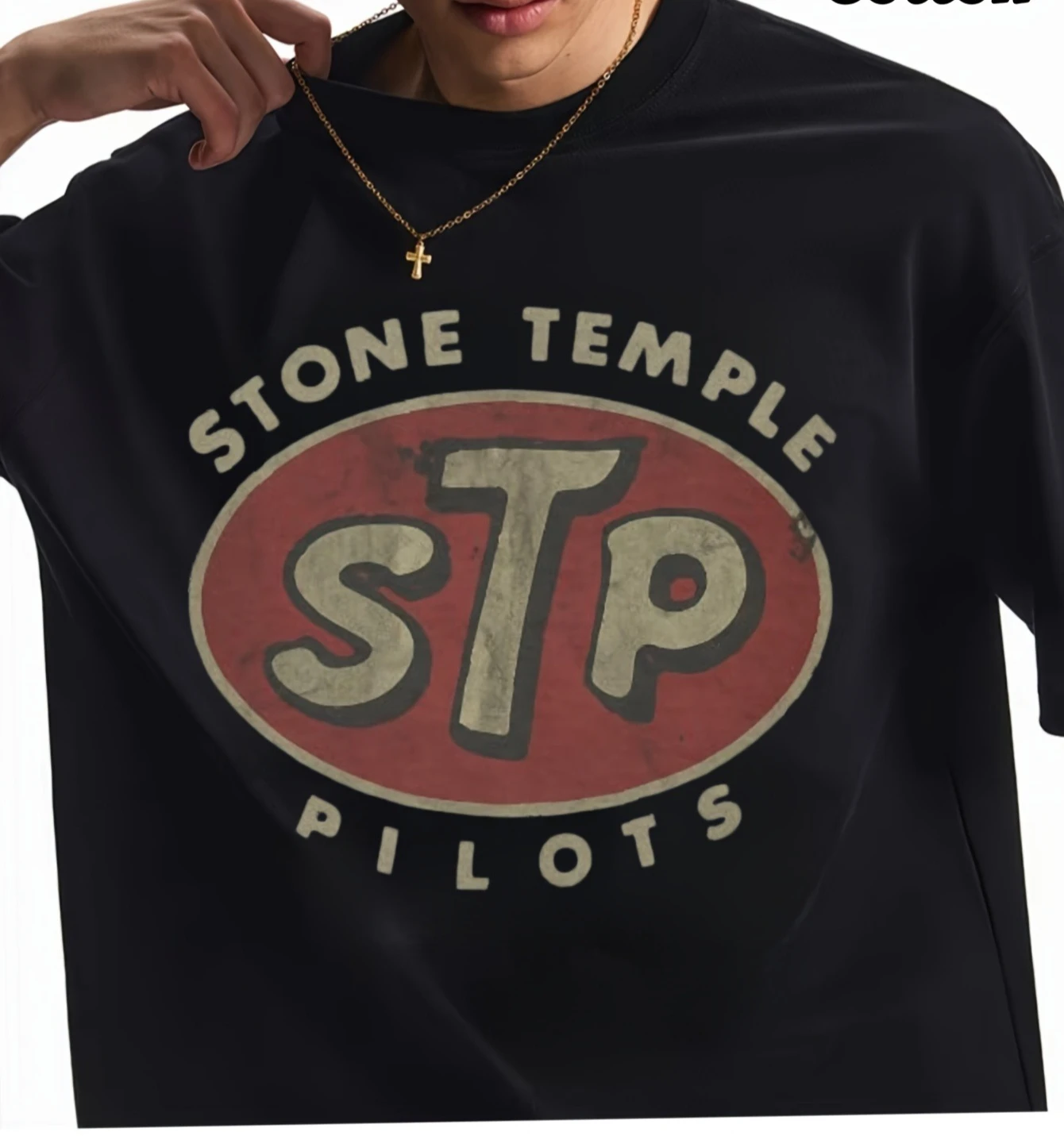 تي شيرت كلاسيكي جديد بشعار ريترو لعام 2025 بنمط عتيق قابل للتنفس من القطن فضفاض مناسب غير رسمي تي شيرت كلاسيكي برقبة دائرية #1