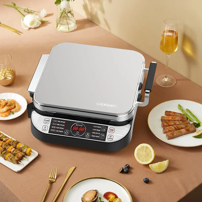 電気ベーキングパン両面加熱取り外し可能で洗える多機能パンケーキマシンの深化と増加