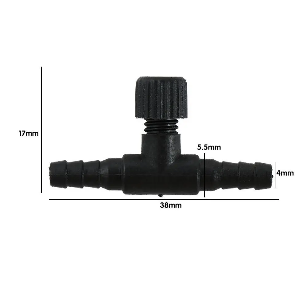 4mm Air Line Tube Volume Adjustable Fish Tank Accessories Pipe Connector Aquarium Airline Regulator Flow Control Valve