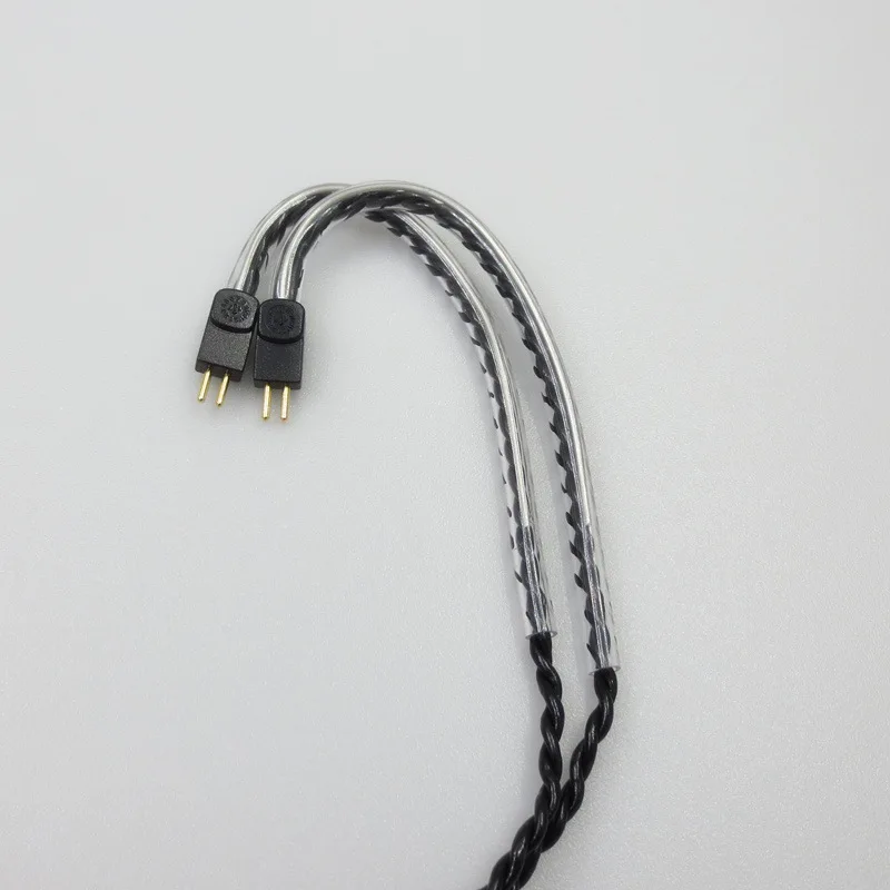 헤드폰 어댑터 0.78MM 2 핀 실버 도금 오디오 케이블 JH13 16 W4r UM3X 1964 헤드폰 4.19