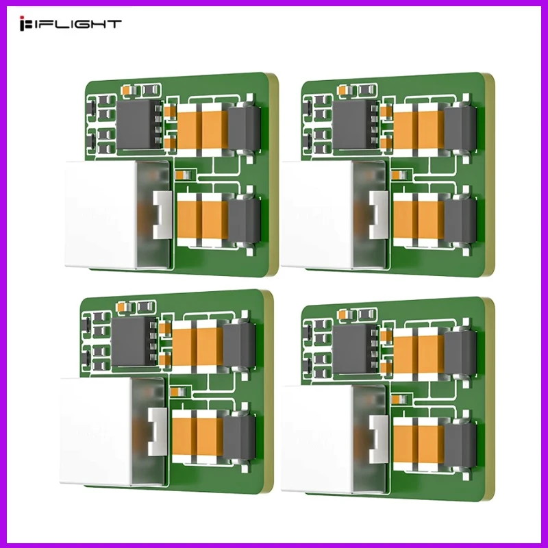 

4pcs iFlight Mirco 2-6S BEC Voltage regulator module 5V/12V Output / 5V-36V Input Step-down switch mode for FPV Racing Drone