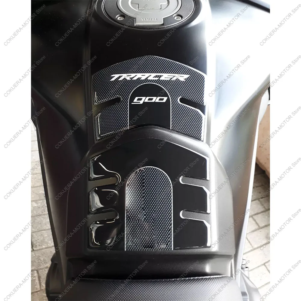 Para yamaha tracer 900 2018-2020 almofada do tanque da motocicleta anti risco adesivo protetor 3d resina cola epoxy adesivo protetor