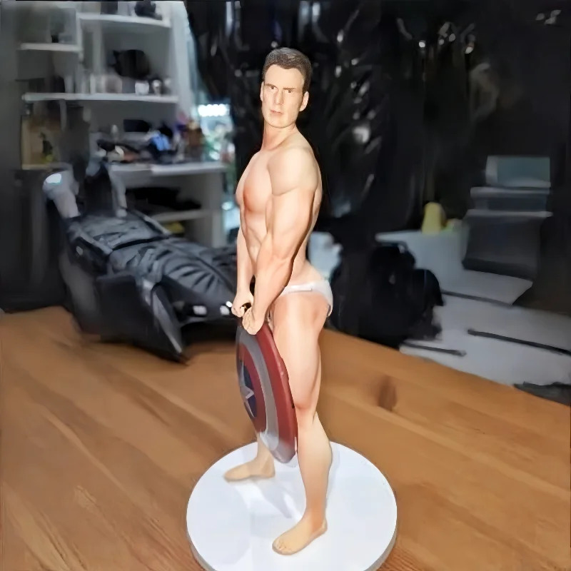 โมเดลของเล่นสะสมแอ็คชั่นฟิกเกอร์กัปตันอเมริกา คริส เอเวเวนส์ แบบมือถือพร้อมอุปกรณ์เสริม ของเล่นพีวีซีเคลื่อนที่ได้ ของขวัญ