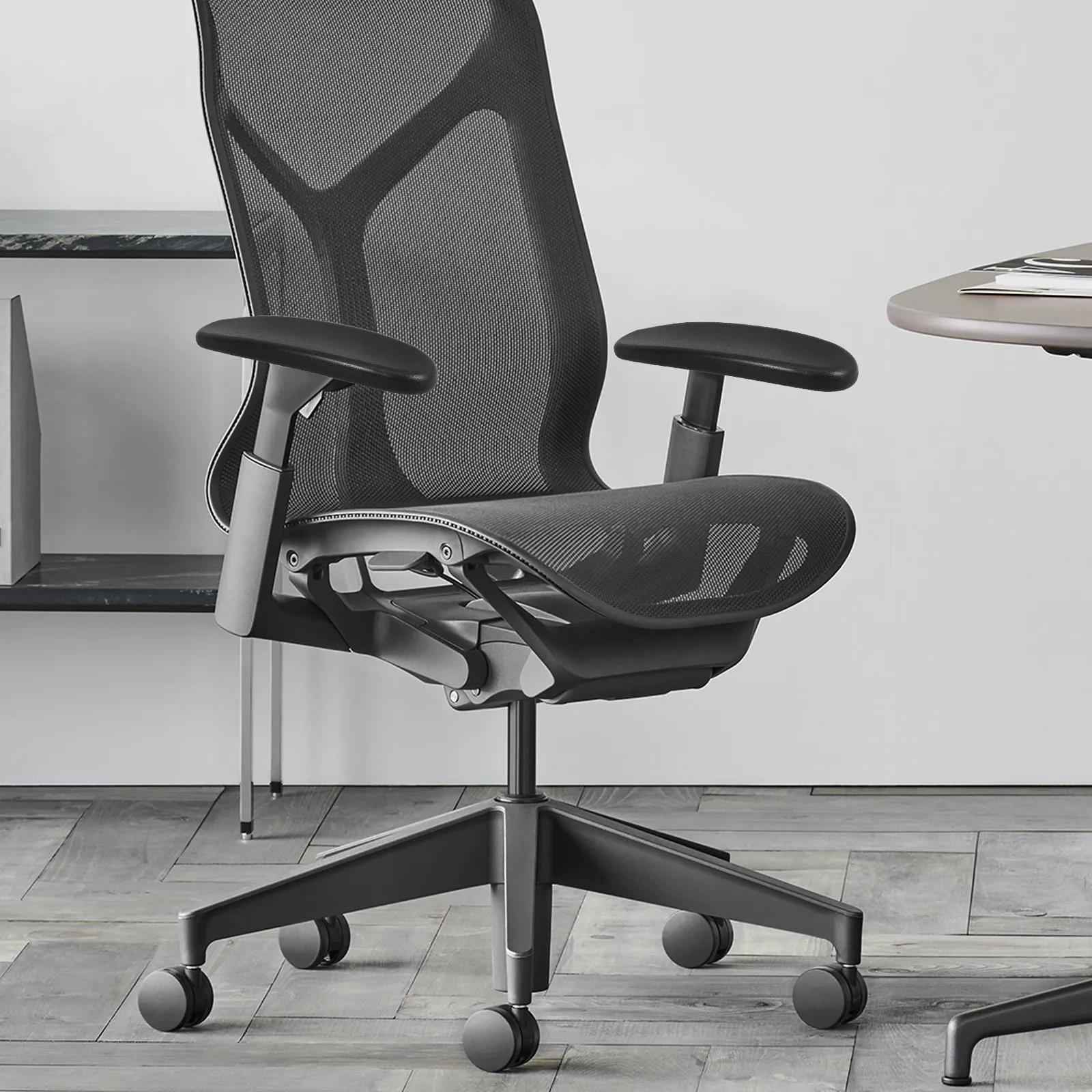 1-ペアの椅子アームレストパッド-pu-素材人間工学に基づいたデザインオフィスゲーム用回転椅子快適なアームサポート簡単な取り付け