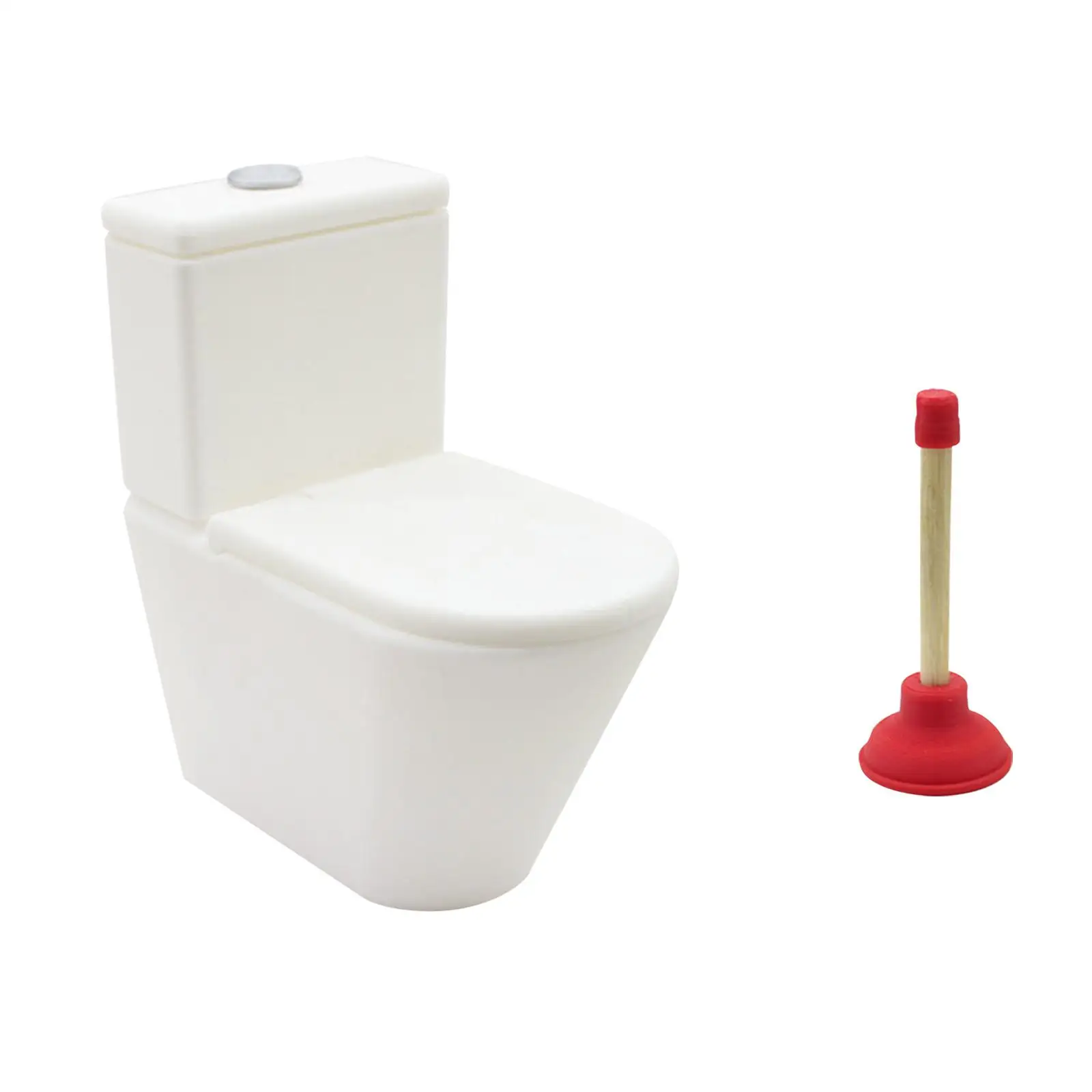 Poppenhuis Mini Toilet Badkamermeubilair 1/12 Poppenhuis Decoratie voor Ob11