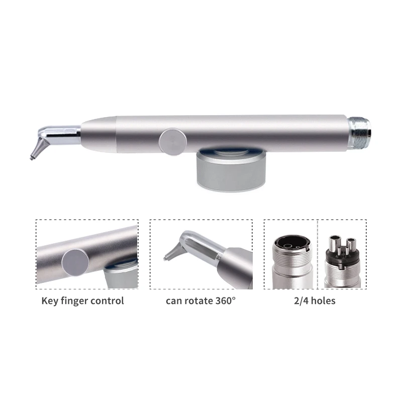 Dental Aluminum Oxide Micro Blaster Air Abrasion Polisher Sandblasting Sandblaster Teeth Whitening Pen With Water 2/4 Hole view 3