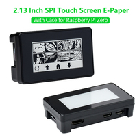 2.13 Inch SPI Touch Screen E-Paper Paper E-Ink Display 250x122 Module HAT Starter kit for Raspberry Pi Zero 2 W WH with ABS Case