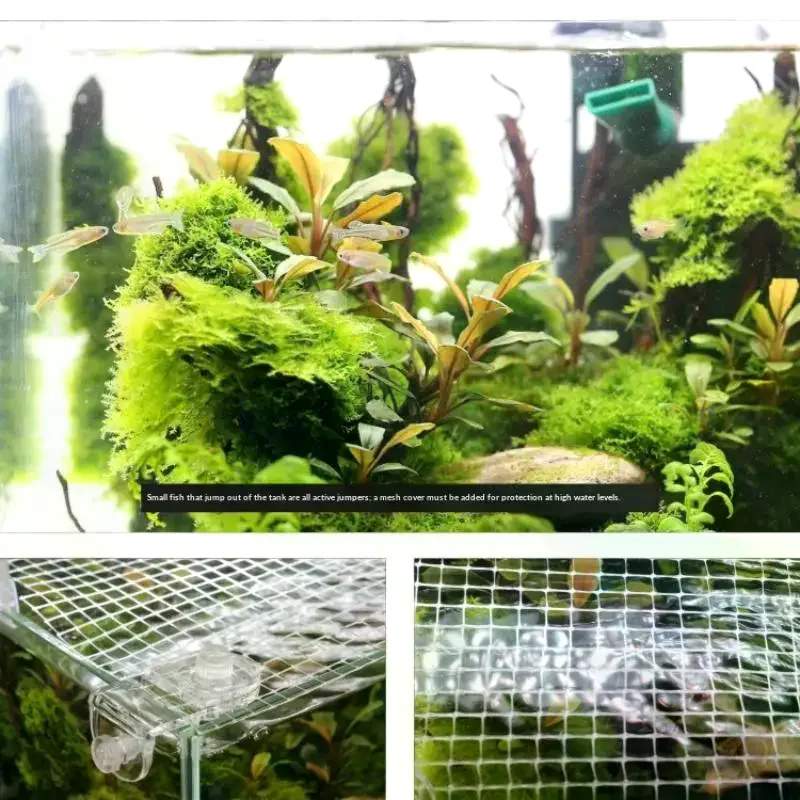 1 Peça Rede Anti-Salto para Aq - Aquarium Fish Jump Guard avaliação e preço