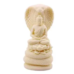 LXYY New Spirit Serpent Buddha Reusable Silicone Mould 3D Cobra Buddha Resin Craft Charm DIY Soap Candle Decor