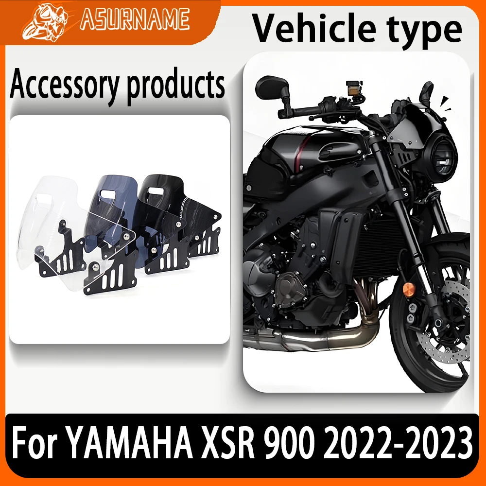 

For YAMAHA XSR900 XSR 900 2022-2023 Motorcycle Accessories Cockpit Visor Headlight Cowl Windscreen Windshield Shield