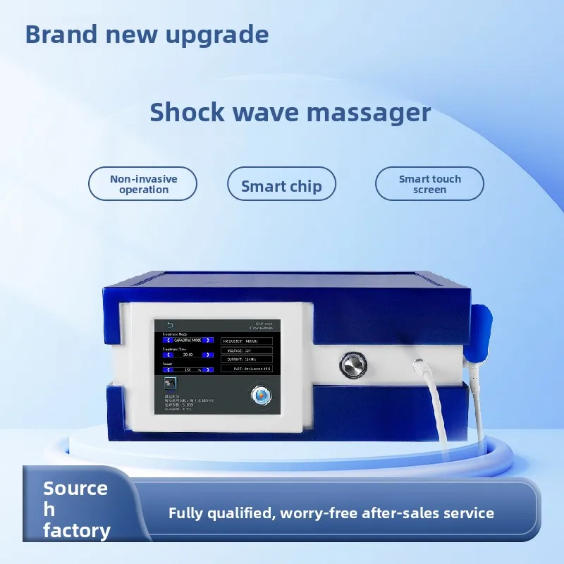 Shockwave Therapy Machine ESWT Radial Physiotherapy Pain Relief Muscle Relaxation Adjustable Energy Frequency 5 Probes Clinic