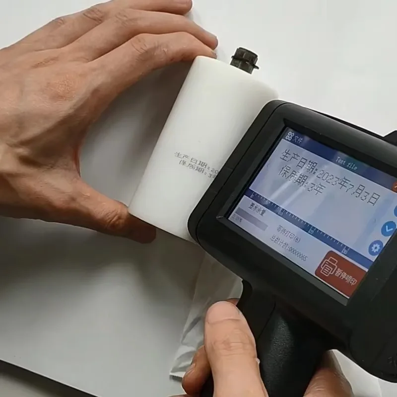 M10 Semi‑Automatic Hand‑held Inkjet Printer 1‑Year Warranty Date QR Bar Code Printing for Carton Bag Packaging