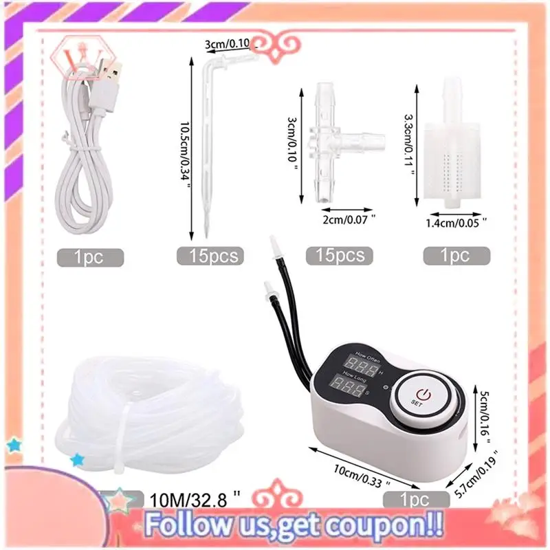 Upgraded New Smart Drip System Automatic Watering Device Garden Water Pump Controller For Potted Plant Flower