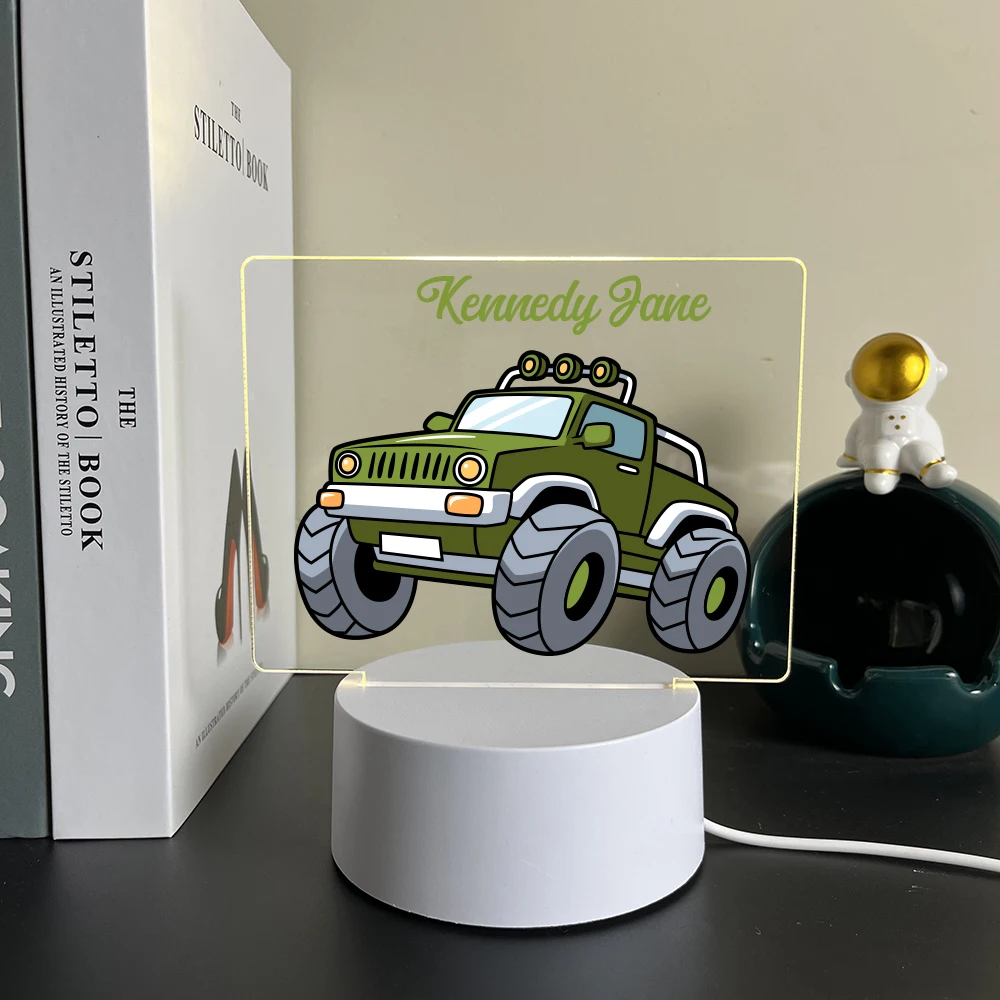 Personalized Custom Car Funny  3D Led For Bedroom Decor Light Christmas Gifts 3D Led Night Lamp