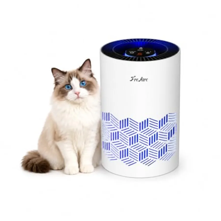 

Air Purifiers for Bedroom Use, HEPA Filter, White, Covers Up to 1086 Ft with Night Light Feature