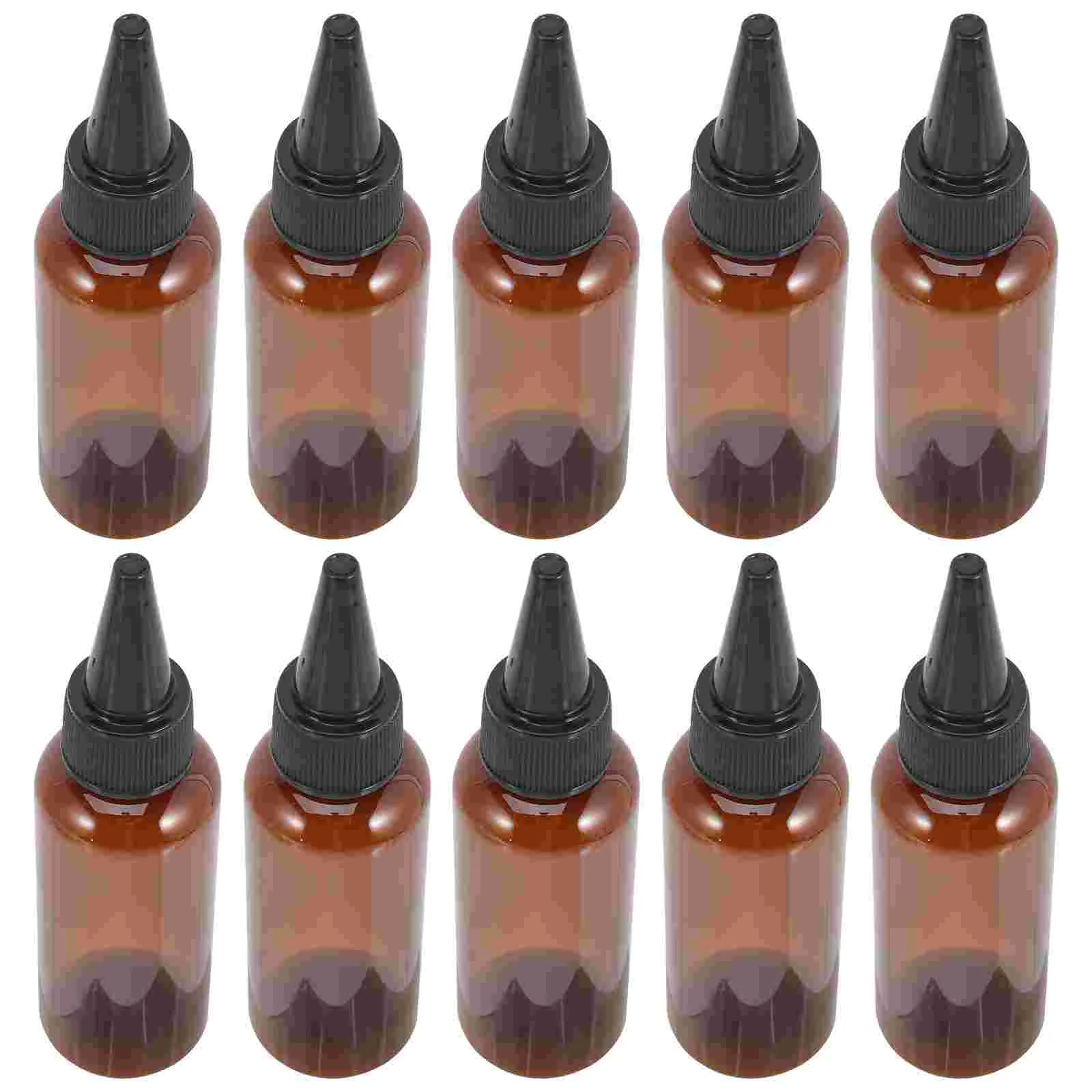 10 Pcs Squeeze Bottle Applicator Bottles Plastic Refillable Hair Oil Empty for Dispenser