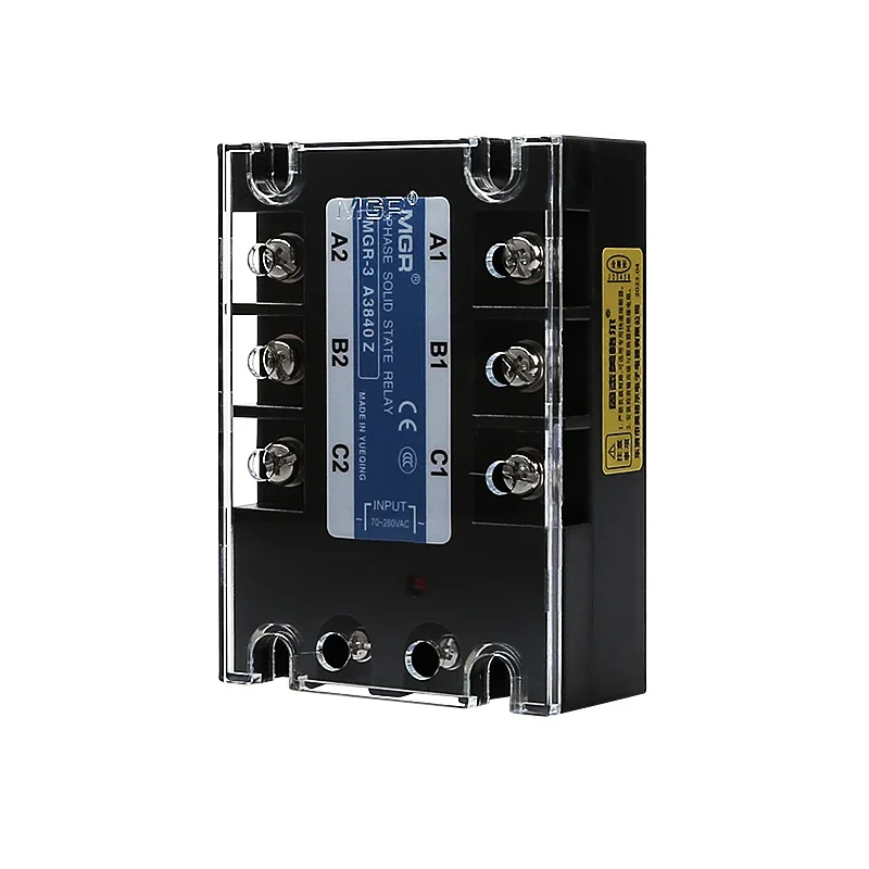 

MGR-3 032 JGX SSR Трехфазное твердотельное реле постоянного/переменного тока 3840Z 25 60 80 А