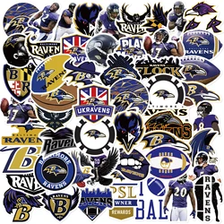 50PCS Cartoon Baltimore Ravens Creative Sticker Decals Decoration DIY Phone Notebook Suitcase Laptop Fridge Graffiti Sticker