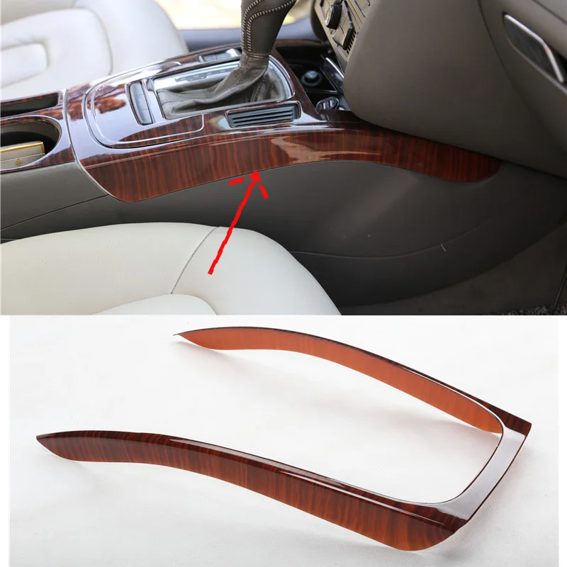 For Audi A4 B8 A5 2009-2016 ABS Carbon Fiber Center Interior Console Gear Shift Frame Decoration Cover Trim Car Accessories - view 6