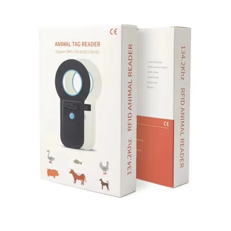 USB Interface 134.2Khz Pet Chip Scanner External Installation Animal Microchip Reader Tag Card Reader for Dogs Cats Cattle