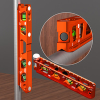 1Pc Mini High-precision Scale Level Ruler, With Magnetic Pipeline Level Ruler For Leveling, Measuring Marking and Cutting Tool
