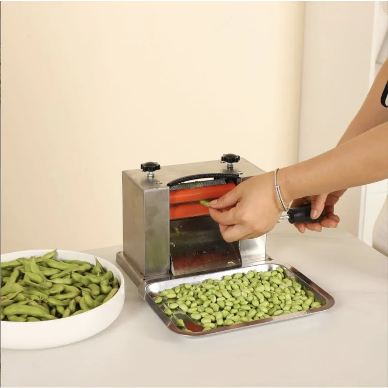 Hand-cranked edamame small peeling and shelling machine restaurant shelling machine