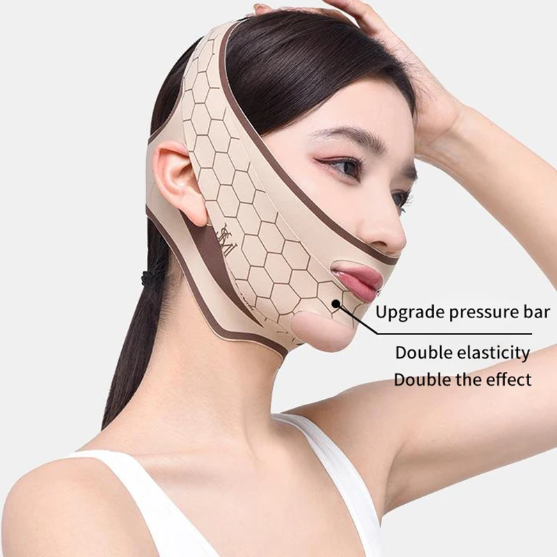 Mento guancia fasciatura dimagrante forma a V V linea maschera di sollevamento Lifting del viso fascia antirughe fascia per dormire maschera di bellezza salute