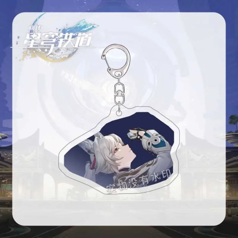 Honkai: Star Rail 1-6 Eidolons Keychain Feixiao Acrylic Figure Keyring Anime Women for Accessories Bag Pendant Jewelry Fans Gift