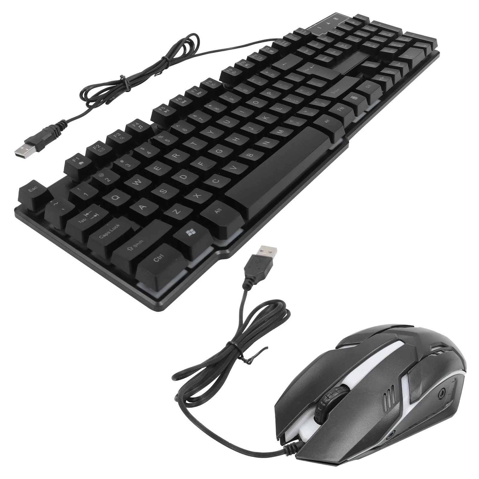 

Клавиатуры, мышь, комплект с подсветкой, компьютер, USB, эргономичный дизайн, красочные аксессуары, проводная игра