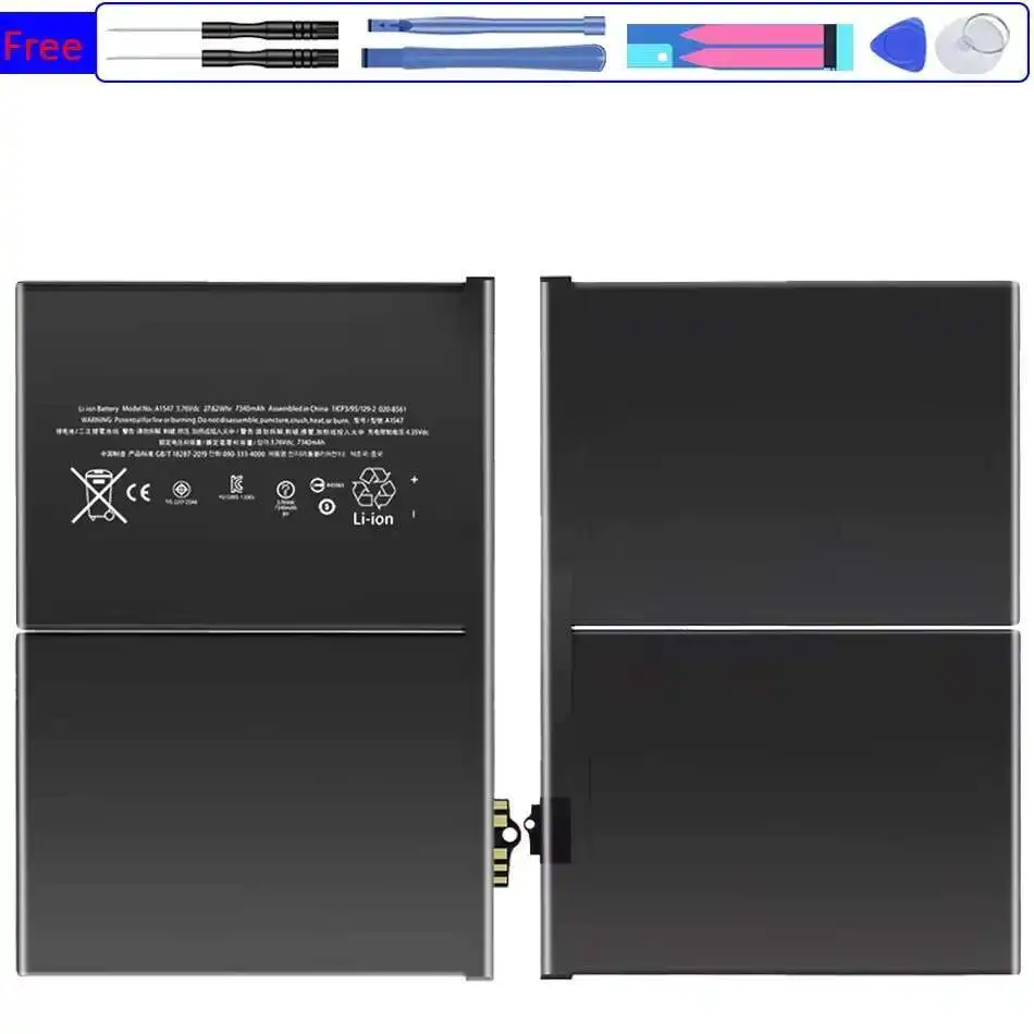 

Замена аккумулятора для планшета премиум-класса для Apple Ipad 6 Air 2 A1547 A1566 A1567 Pad6 7340 мАч