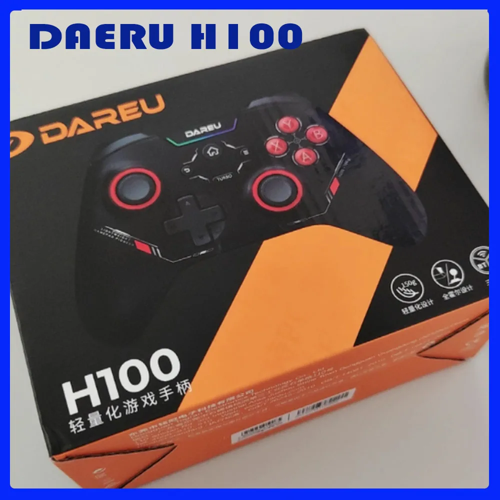 

Легкая ручка DAERU H100, скорость возврата 1000 Гц, триггер Холла PA66 для макета Xbox, паровой переключатель, беспроводной игровой контроллер