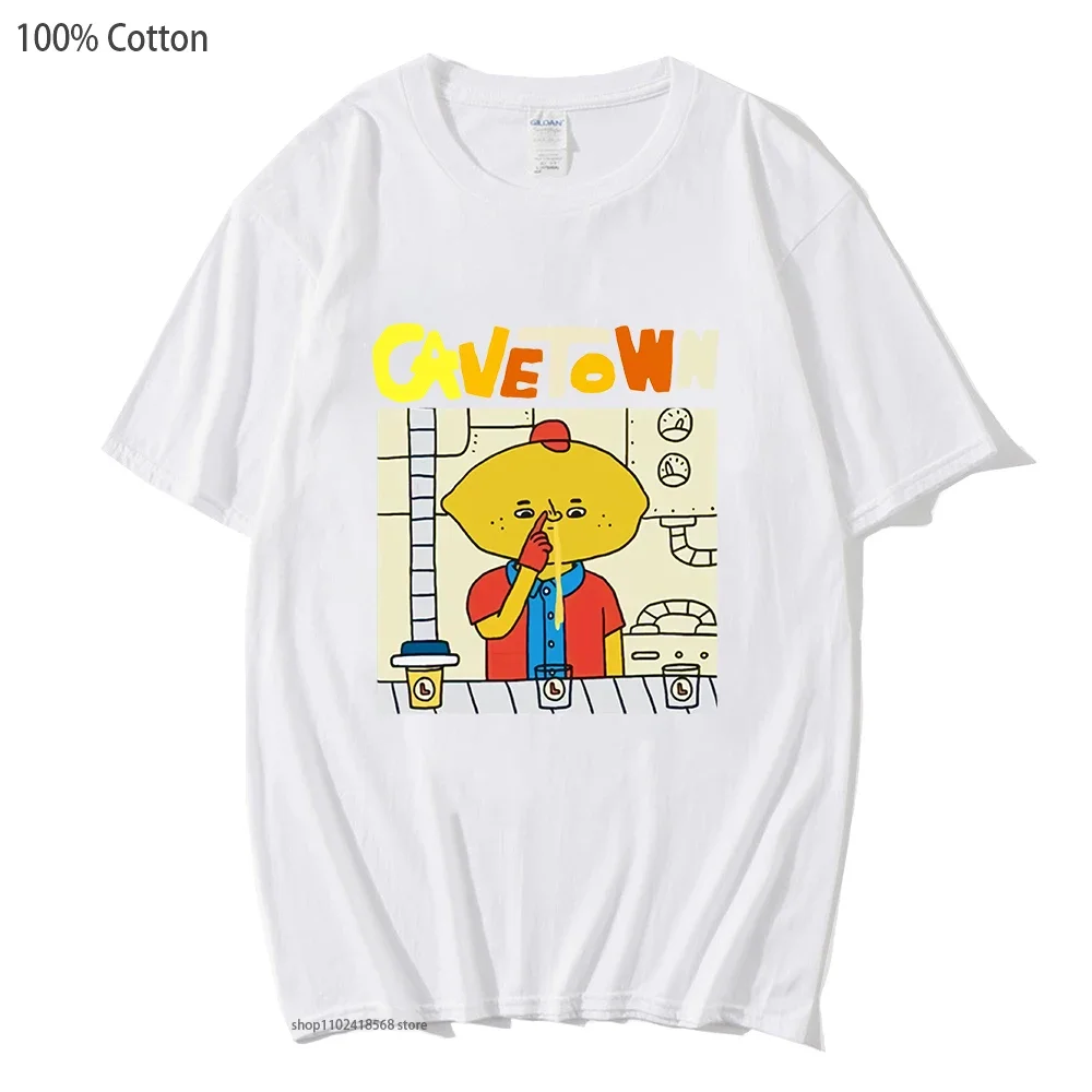 Cavetown Lemon Boy T-Shirts England Music Cartoon Graphic Tshirts Hot Song Kawaii Clothes for Mens 100% Cotton Soft Unisex Tees