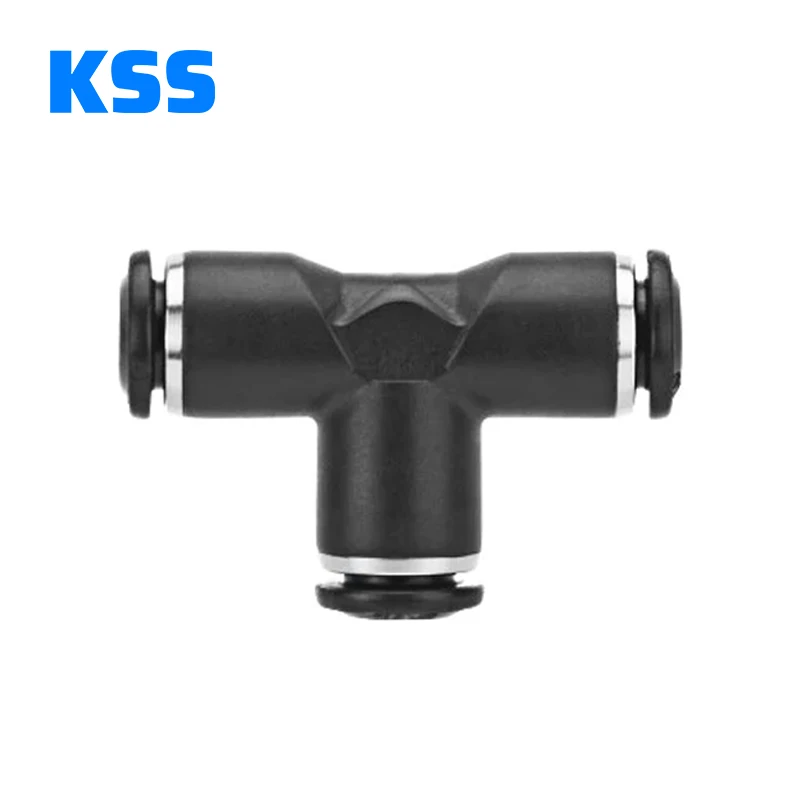 PE Type Pneumatic Equal Union Tee Connect Fitting One Touch air Hose Fitting Push Fittings air Couplings