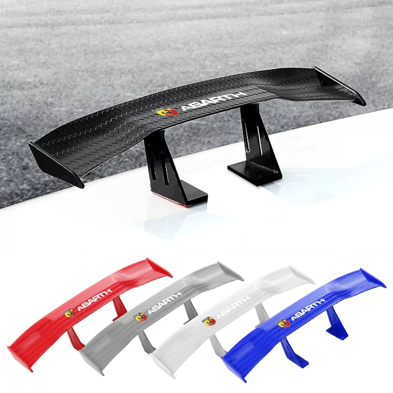 Mini Spoiler 3D Rear Trunk Wing Boot Lip Spoiler Stickers For Abarth Nissan Skoda Peugeot Citroen LEXUS Infiniti Dacia Tesla
