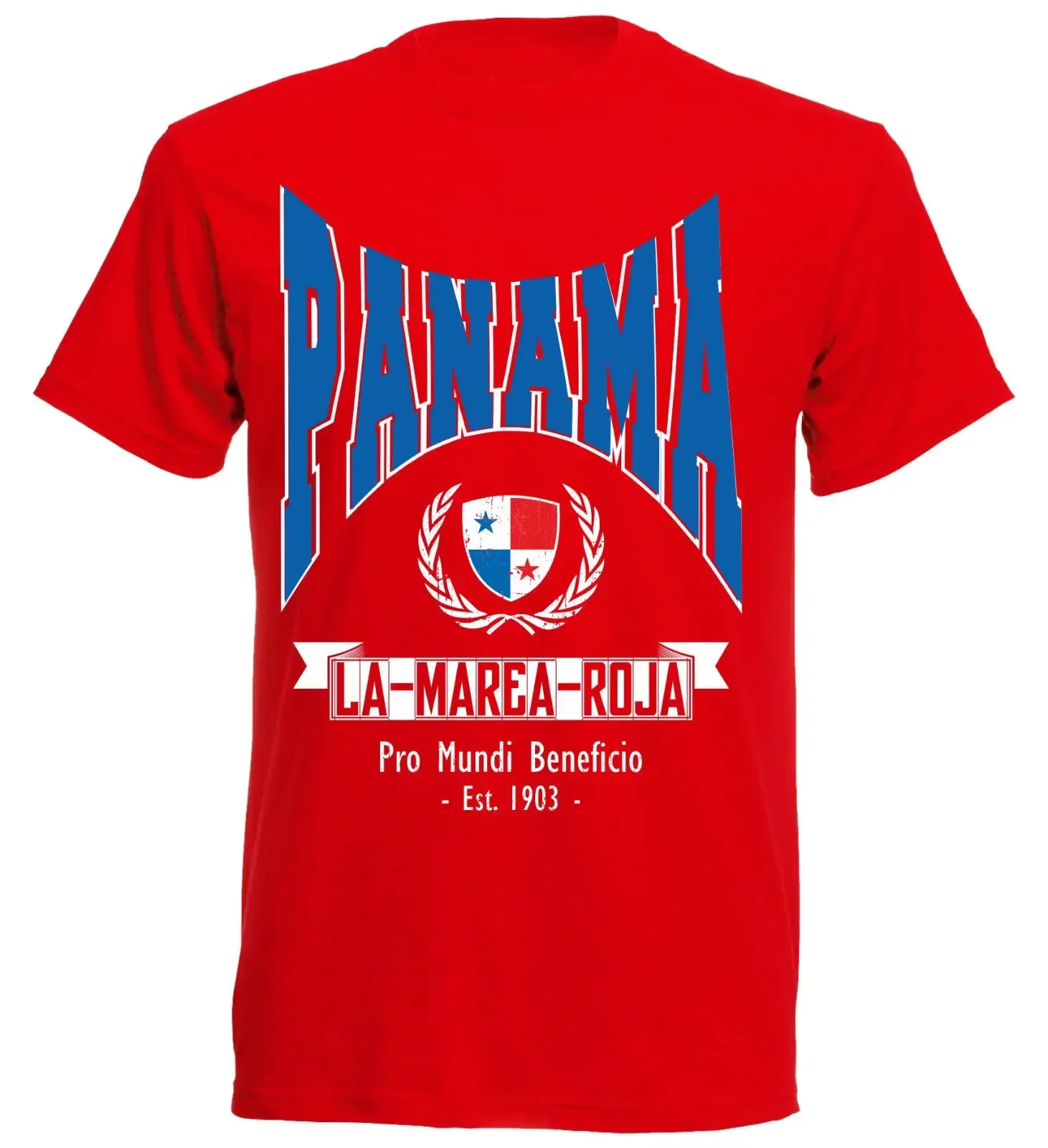 Camiseta informal de manga corta para hombre, camisa 100% de algodón, camisetas de fútbol de Panamá a la moda, camisetas bonitas, novedad de 2019