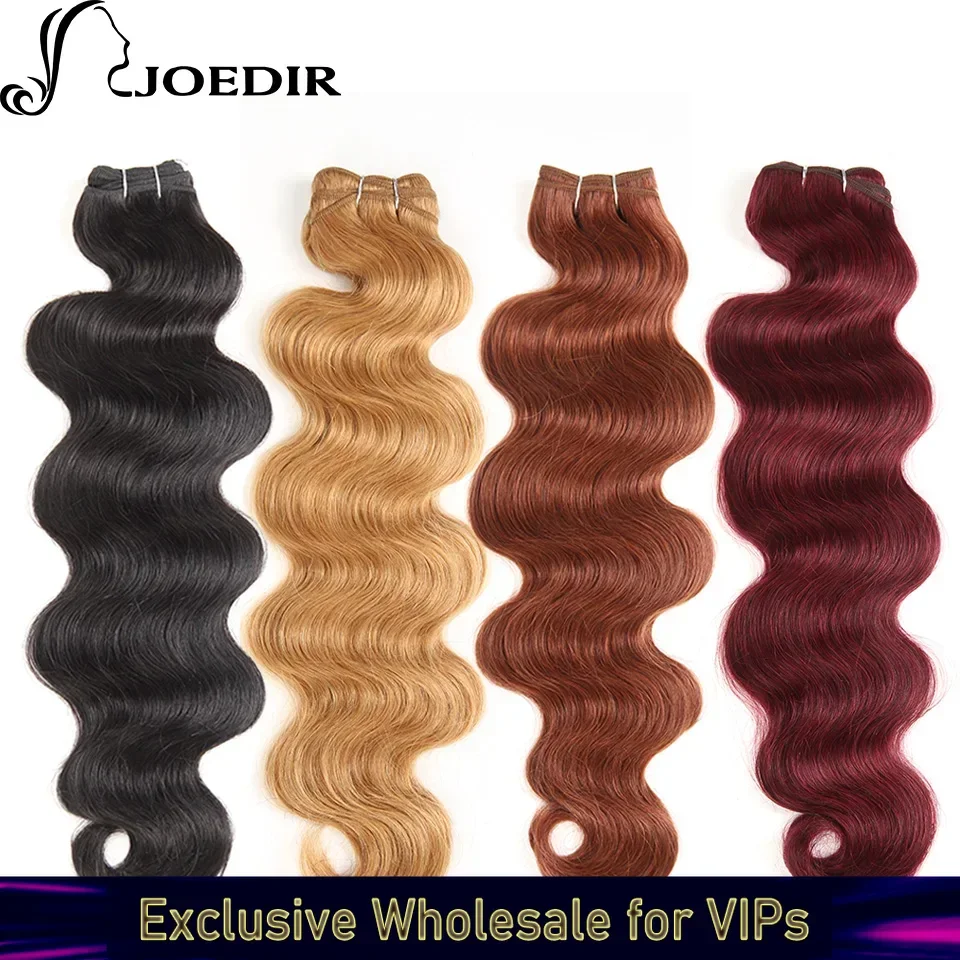 Joedir Pre-Colored Ombre Honey Blonde Human Hair Bundles Body Wave Brazilian Hair Weave Bundles 3PC Remy Hair weft 27# Deal