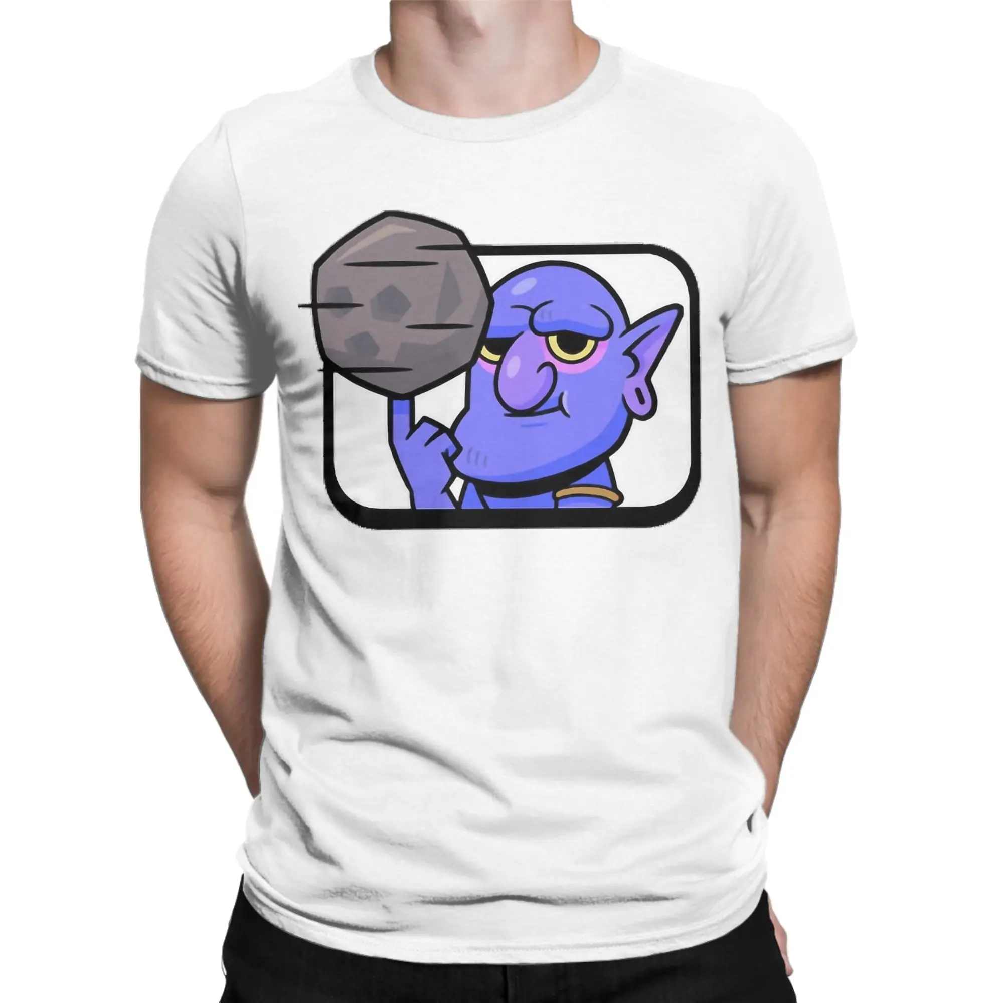 تي شيرت بولر كرة السلة كلاش رويال تي شيرت صيفي هيب هوب للرجال 100% قطن برقبة دائرية ملابس كبيرة الحجم بأكمام قصيرة ملابس خروج