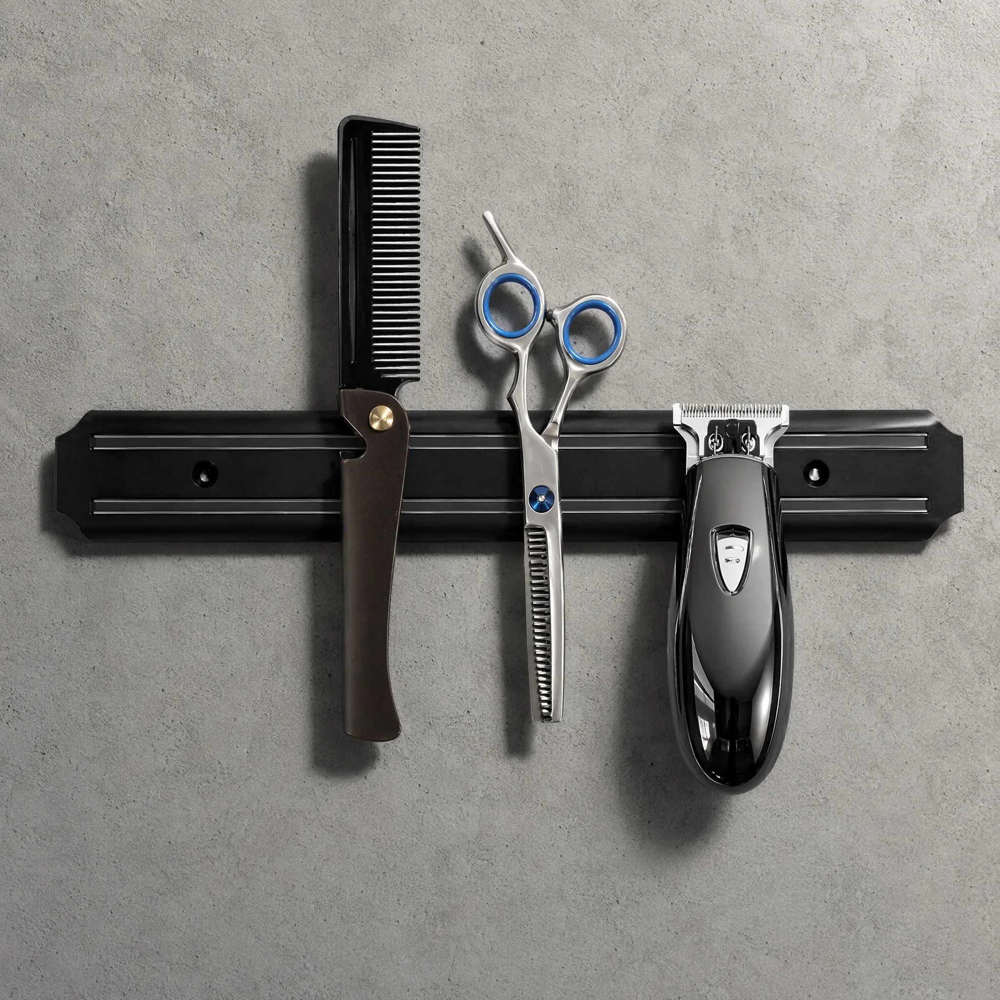1Pcs Hair Clipper Hanging Rack Magnet Suction Design Barber Scissors Hanging Holder for Hairdressing Tool Storage Efficient