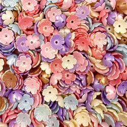 80Pcs/bag 10.5mm Acrylic Colored Five-petal Flower Beads Caps Handmade Earrings Hairclip Jewelry MakingMaterials