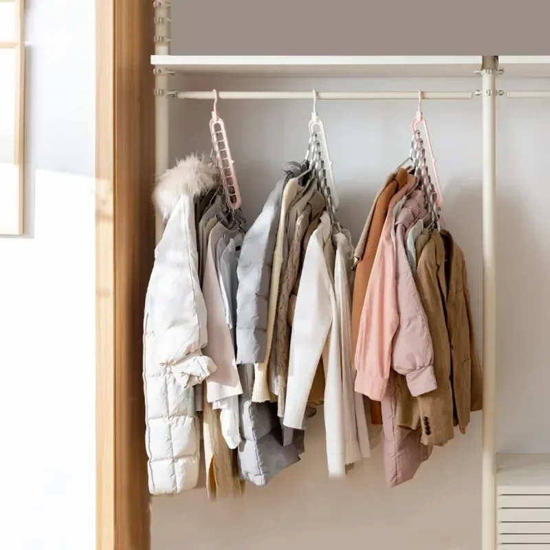 

Magic Multi-port Support hangers for Clothes Drying Rack Multifunction Plastic Clothes rack drying hanger Storage Hangers