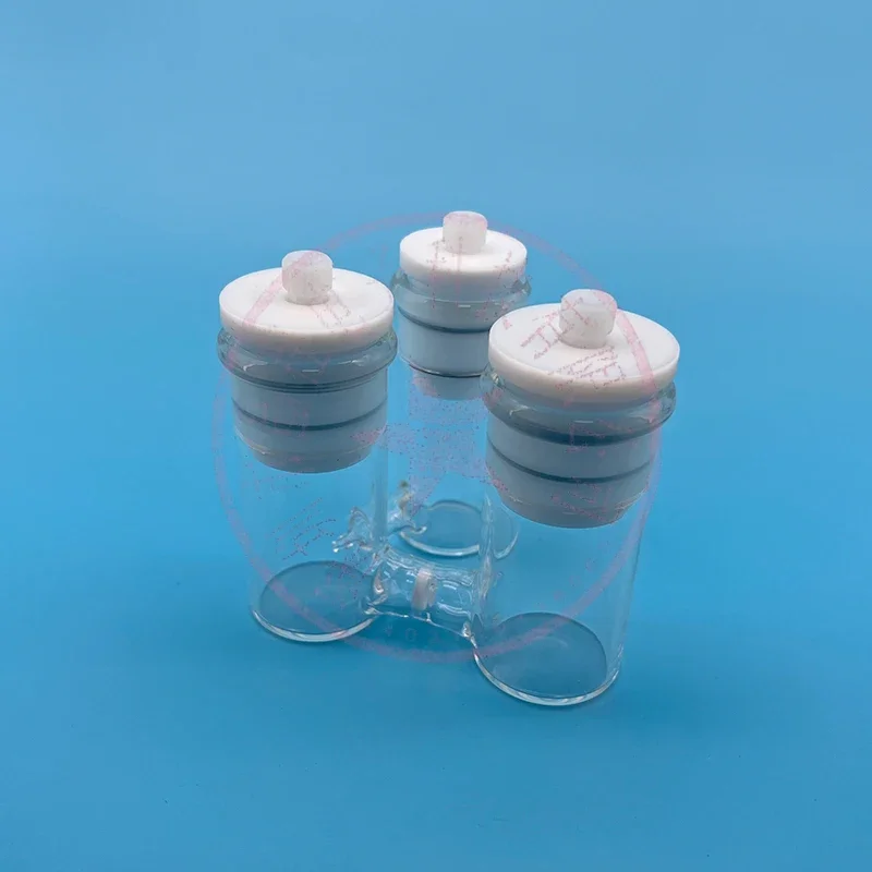 Three mouth H-shaped sealed electrolytic cell with glass sand core, Lu Jin capillary frosted mouth, and three H electrolytic cel