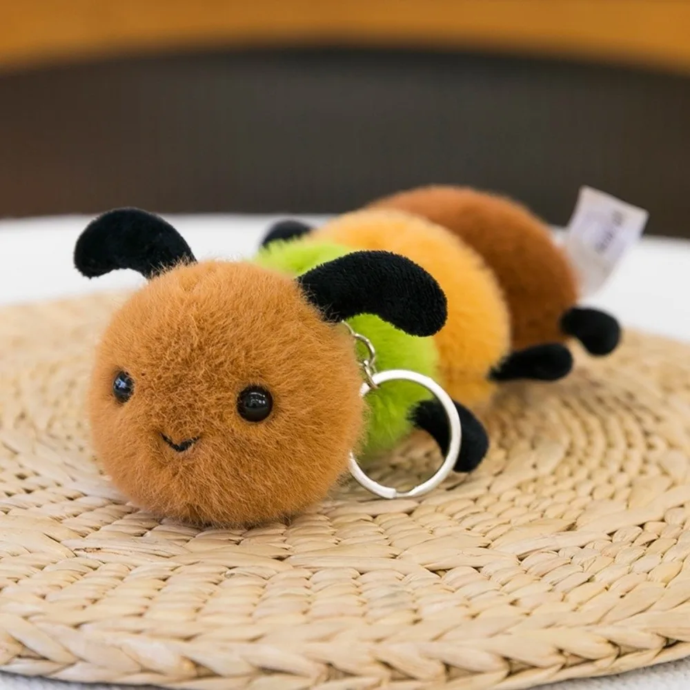 Cute Simulation Insect Pendant PP Cotton Cartoon Keychain Pendant Spider Bee Bag Decor Gift