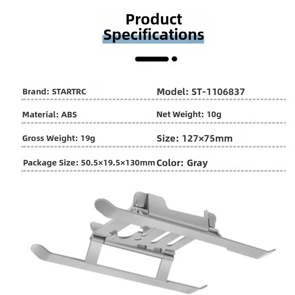 신형 미니 2SE 랜딩 기어 그레이 127*75mm 확장 다리 높이 증가 부품 액세서리 DJI 미니 2/미니 4K/미니 SE용