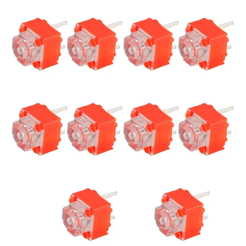 10Pcs 6x6mm Square Mute Mouse Micro Switches Mouse Button Replacement Mute Micro Switches 2DV 20 Millions Key Button Dropship