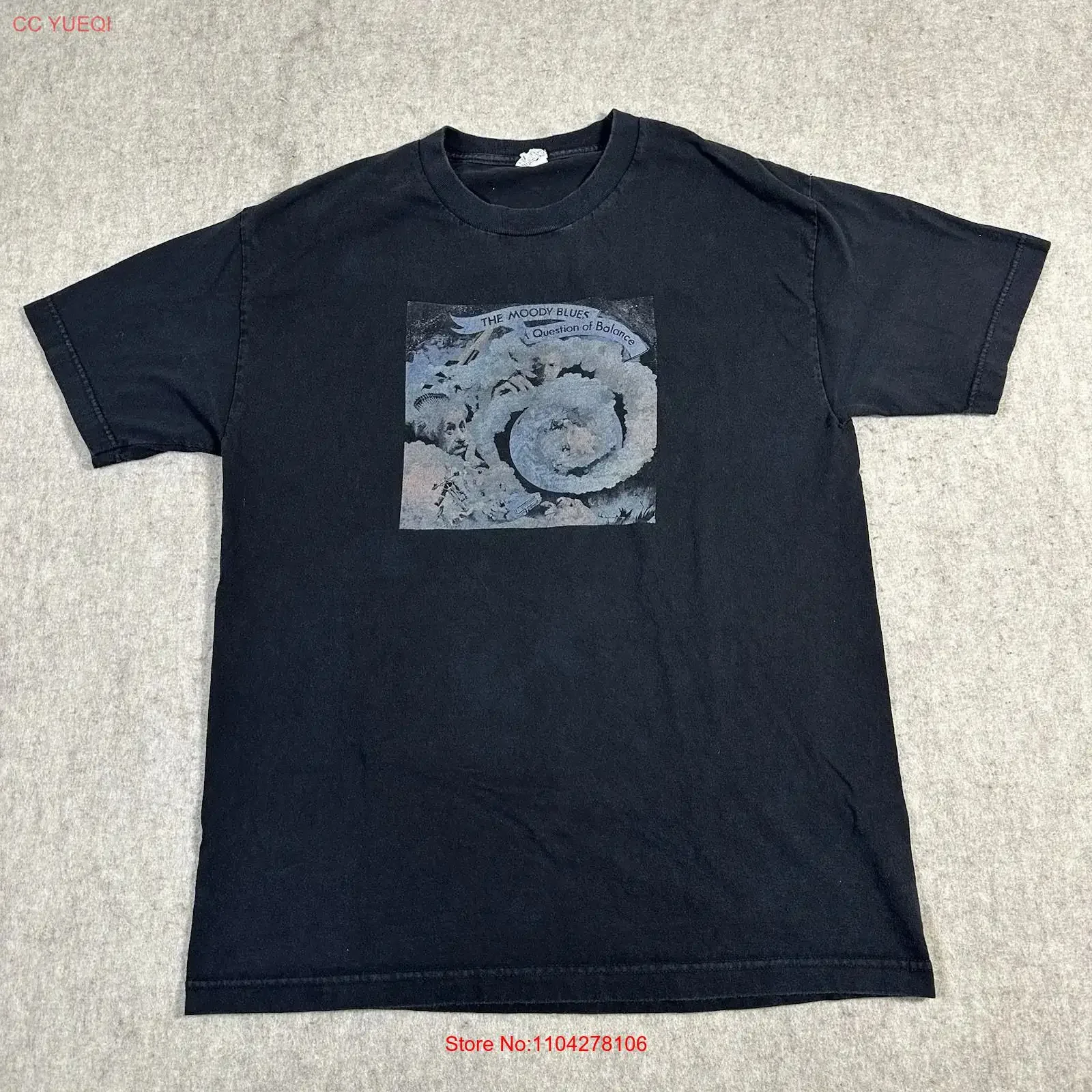 The Moody Blues Tour T shirt Size Large Questions Of Balance vintage Washed designer clothes streetwear Stretched Comfortable