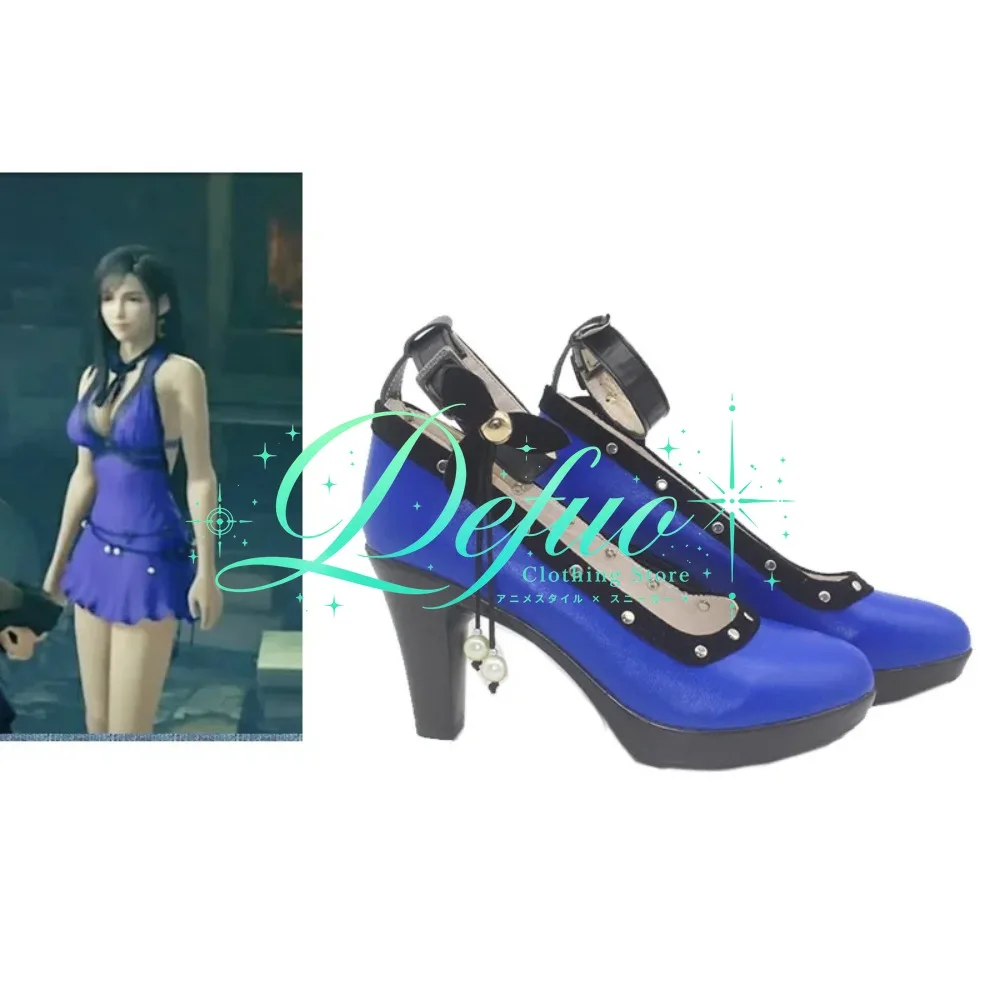 ROLECOS Game FF7 VII Remake Tifa Lockhart Shoes Boots Halloween Party Costume Accessories Custom Made