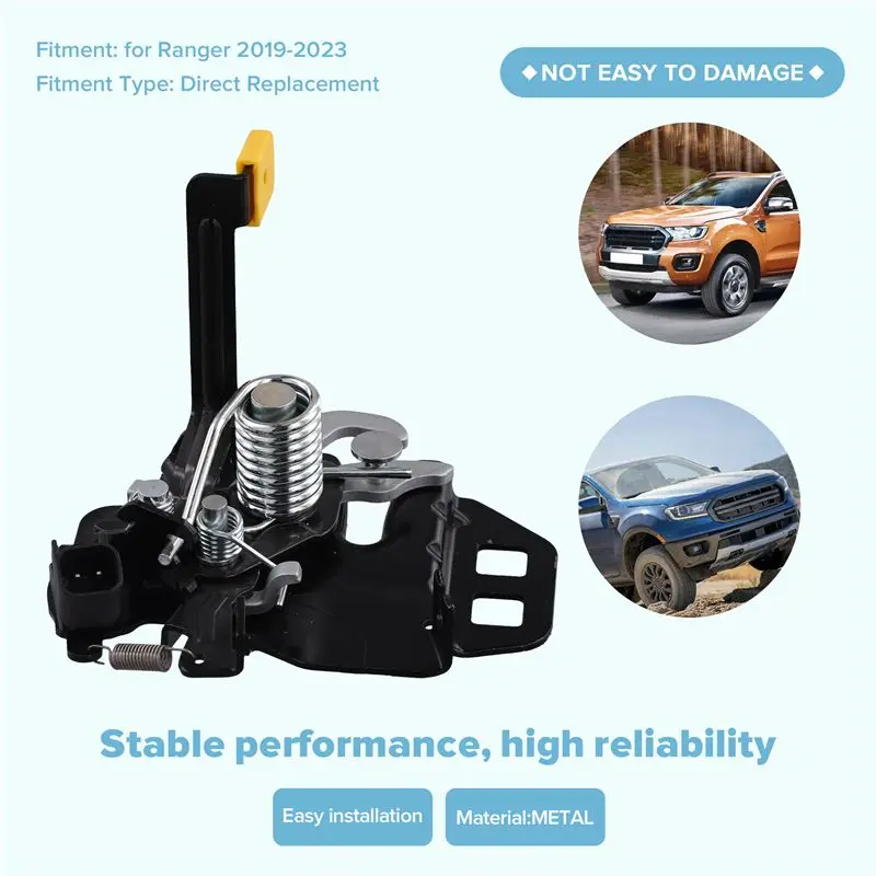 A85E-For Ford Ranger 2019-2023 Car Front Hood Latch KB3Z-16700-A KB3Z16700A Accessories