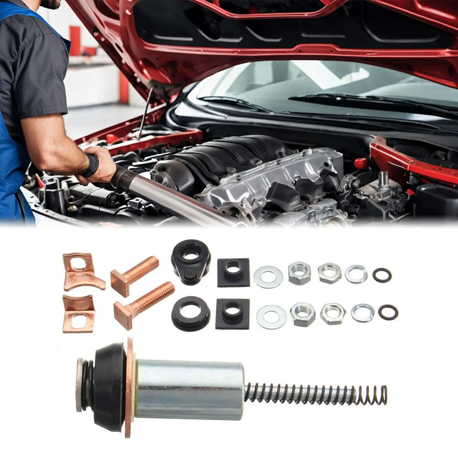 

2280007220 Start Solenoid Repair Kit Engine Repair Parts Practical High Performance Wear Resistant Automotive Accessories