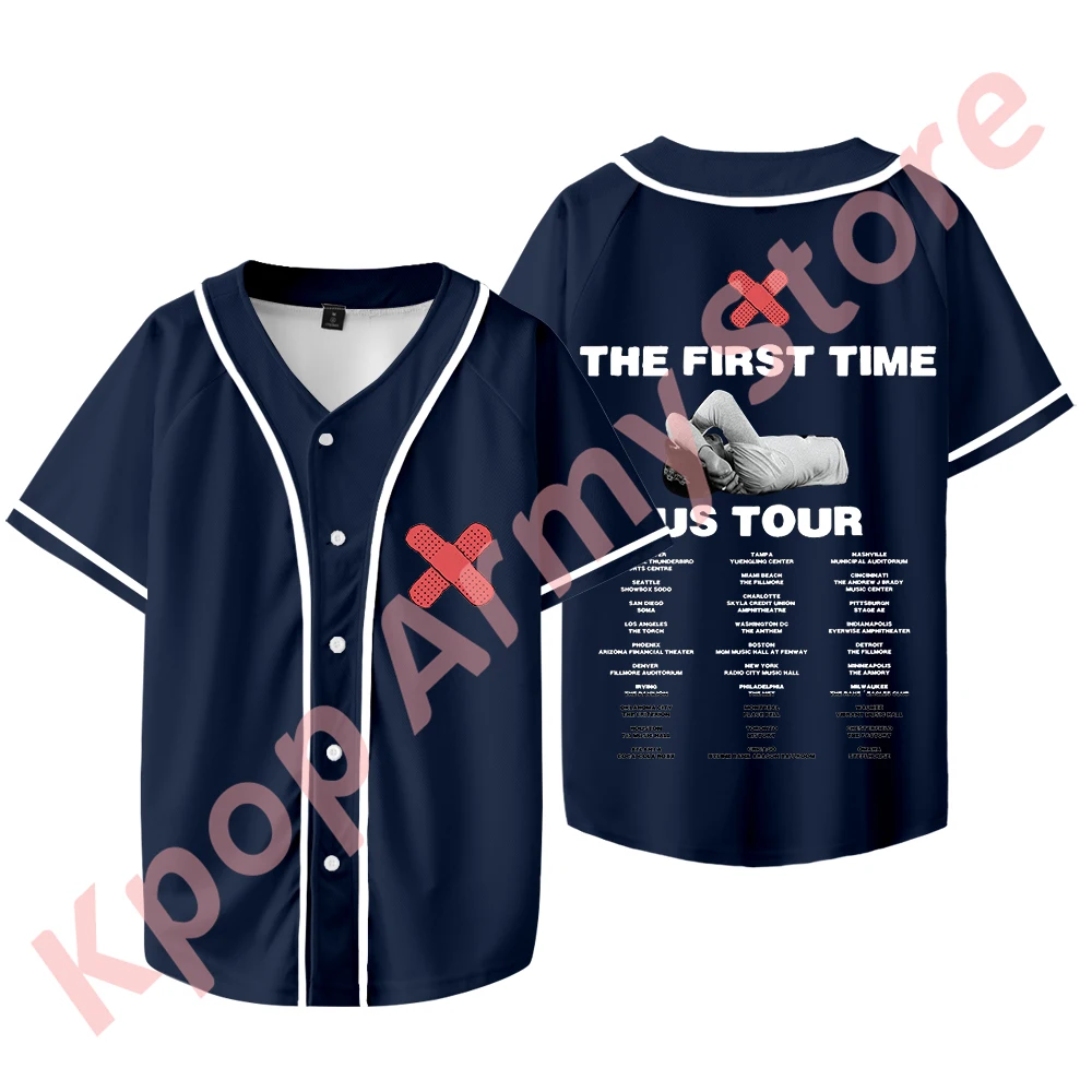 The Kid Laroi The First Time 2024 Tour Merch Baseball Jacket T-Shirts Unisex Fashion Casual Short Sleeve Tee